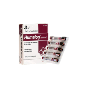 HUMALOG CARTRIDGE 100 UNITS ML