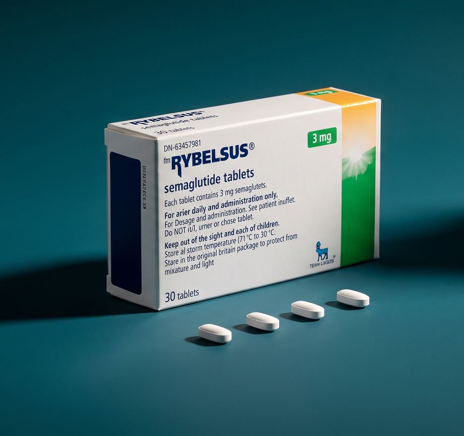A Rybelsus box with tablets